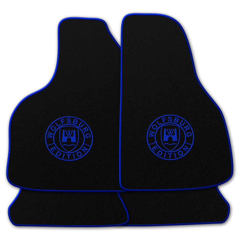 Velours Fußmatten mit Druck WOB für VW T3 1979-1992 3-teiliges Set