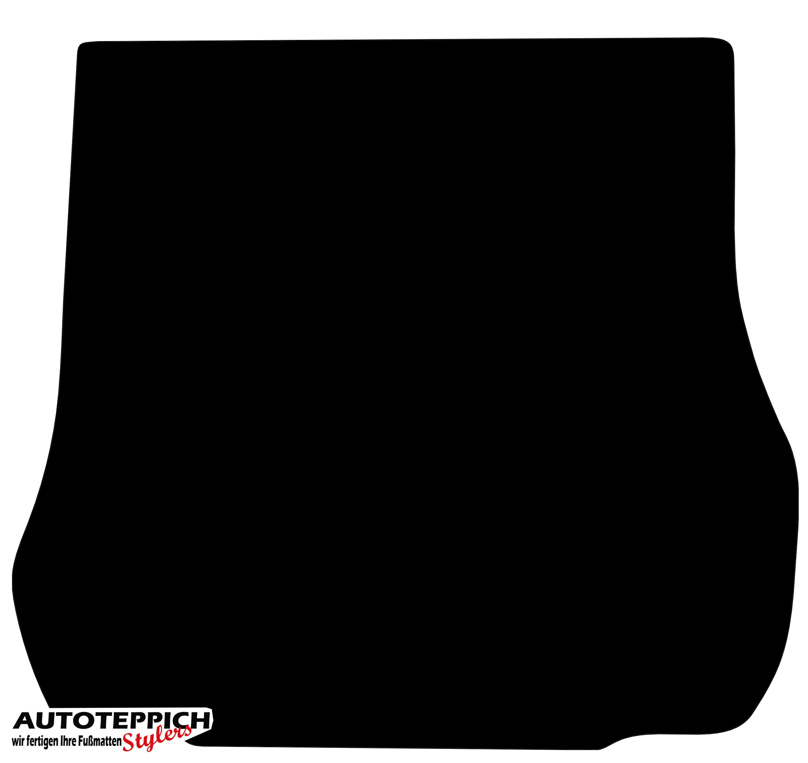 Eine Kofferraummatte für Audi A4 B5 Avant in schwarz.