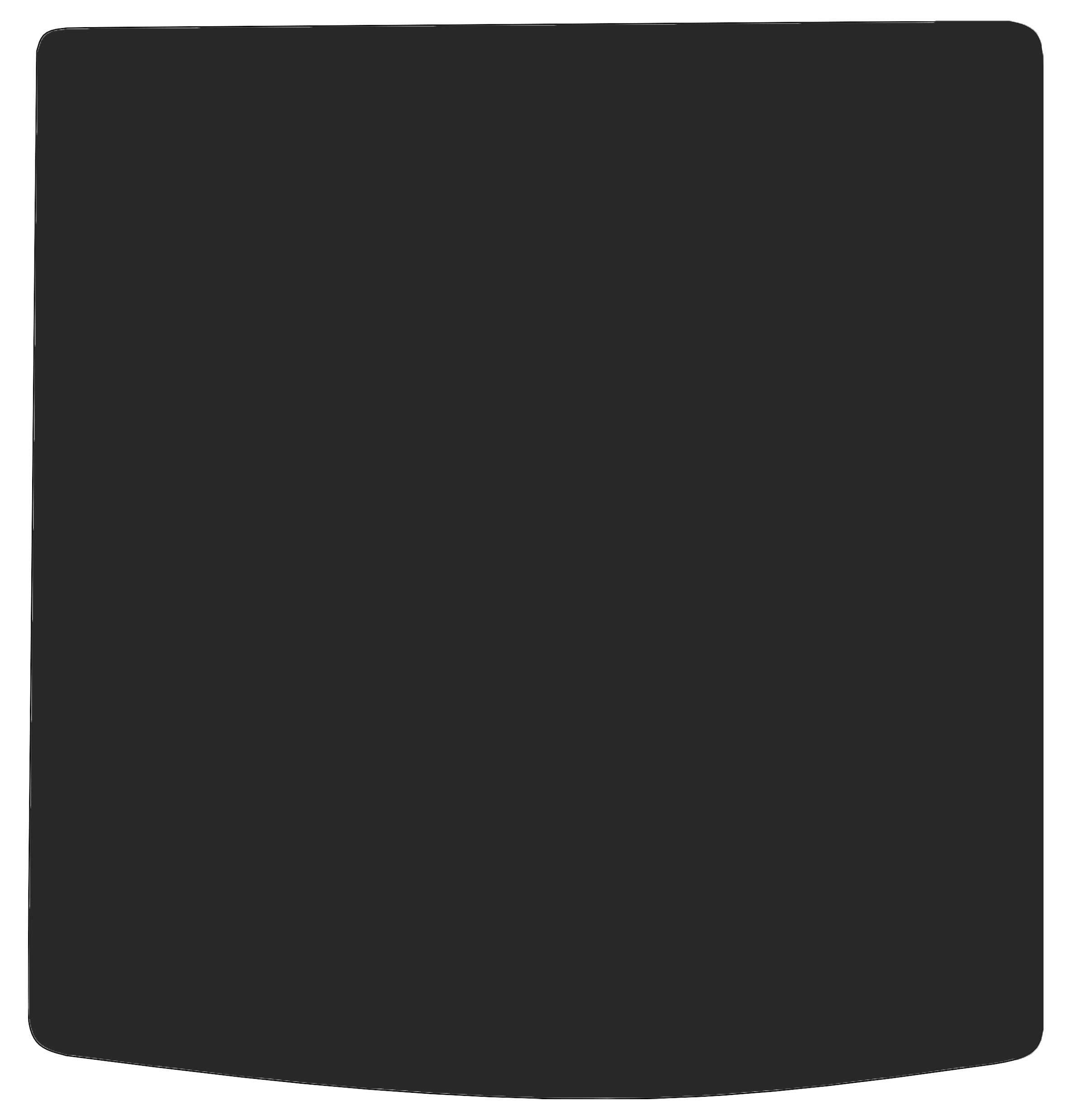 Eine Kofferraummatte in schwarz für VW Golf_5 6-Variant
