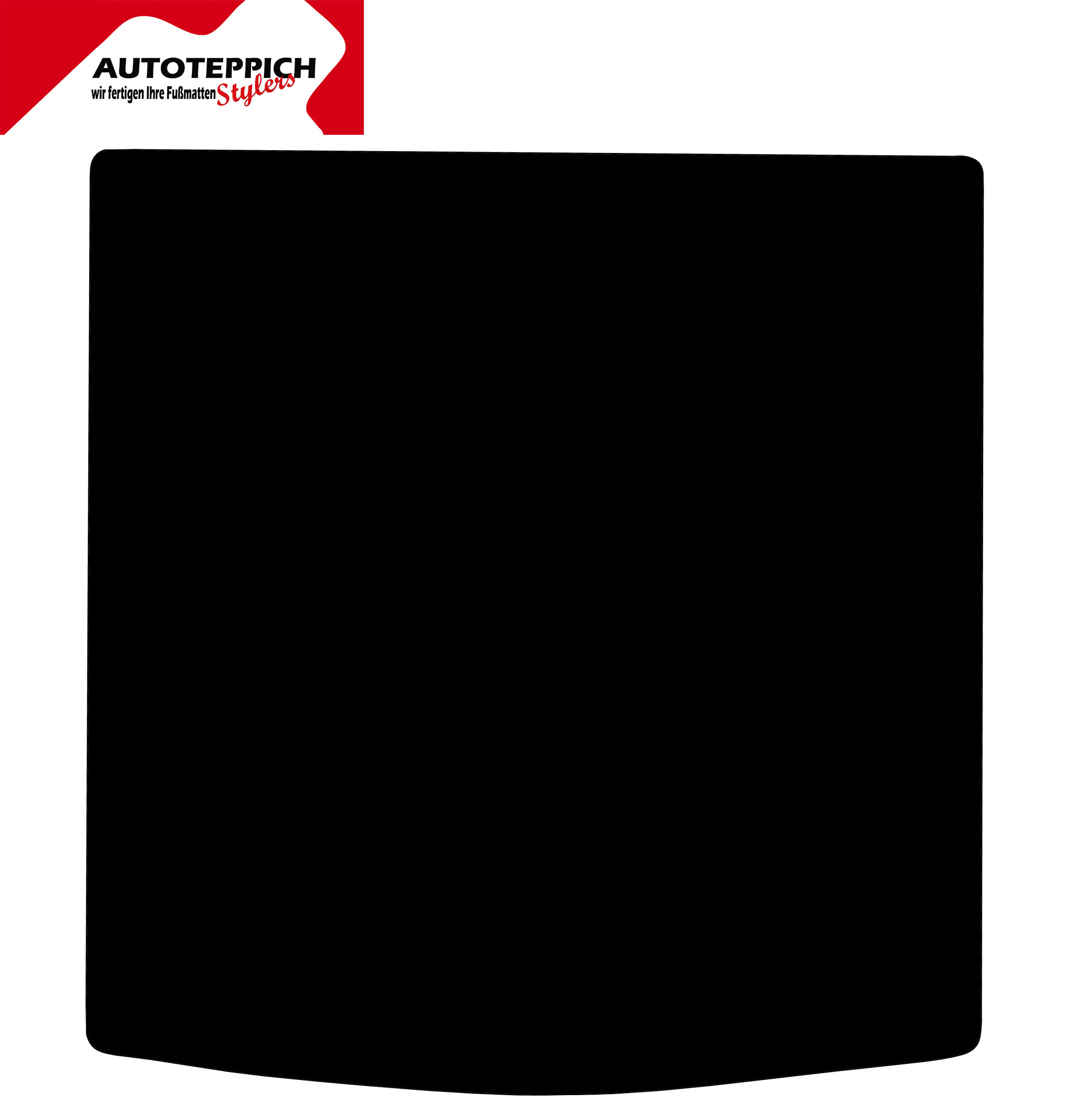 Eine Kofferraummatte in schwarz für VW Golf 7 Variant