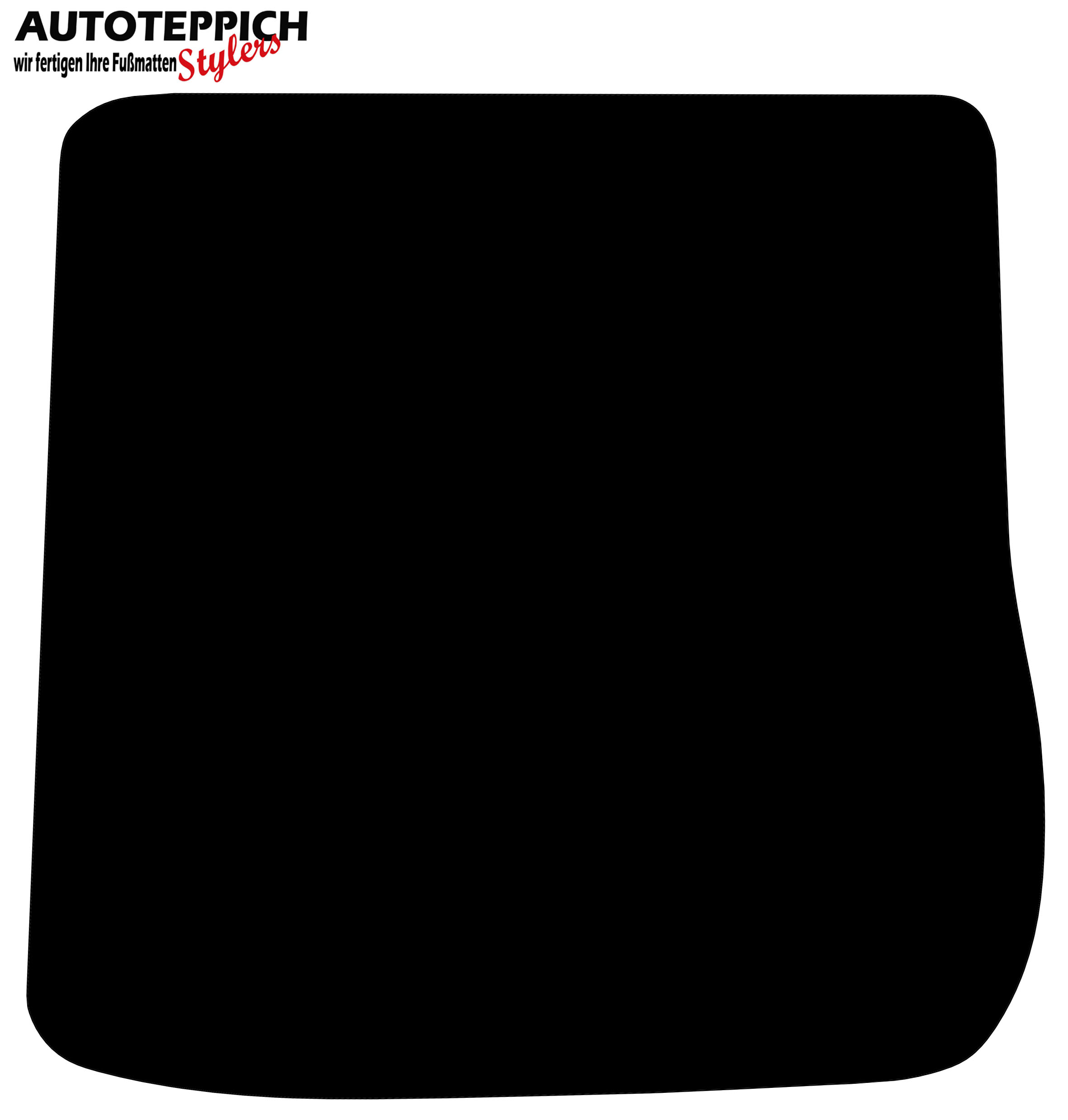Eine Kofferraummatte für Audi A6 4F Avant in schwarz.